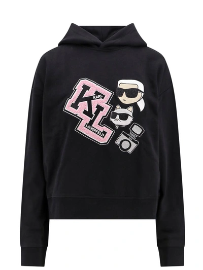 Shop Karl Lagerfeld Sweatshirt In Black