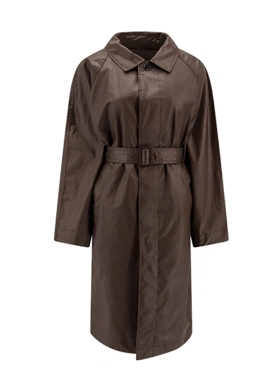 Shop Lemaire Trench In Brown
