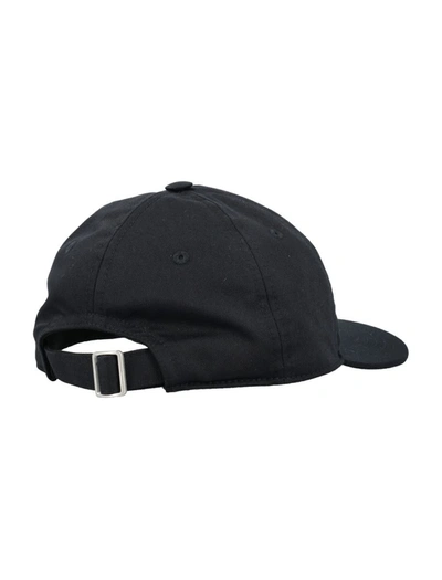 Shop Mm6 Maison Margiela Baseball Cap Logo In Black