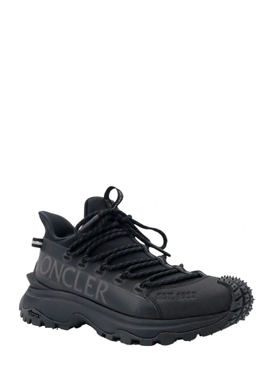 Moncler Black Tech Fabric Trailgrip Lite 2 Sneakers In Black