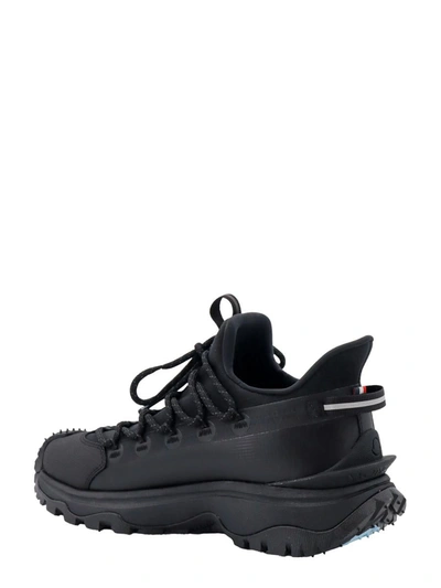 Moncler Black Tech Fabric Trailgrip Lite 2 Sneakers In Black