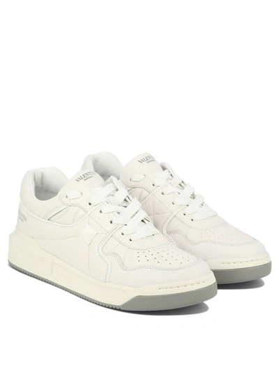 Shop Valentino Garavani "one Stud" Sneakers In White