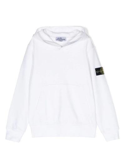 Shop Stone Island Junior Sweatshirt In White