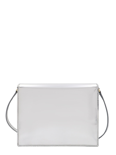 Shop Dolce & Gabbana Dg Logo Shoulder Bag In Silver