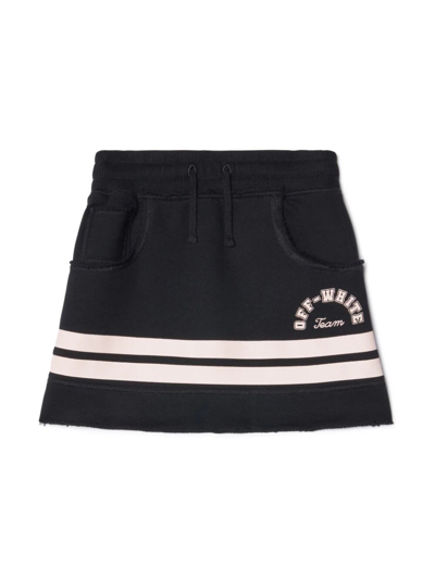 Shop Off-white Team 23 Sweatskirt Raw In Black Pink