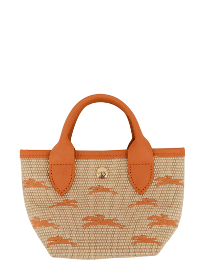 Shop Longchamp Le Panier Pliage Xs Handbag In Orange