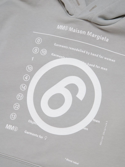 Shop Mm6 Maison Margiela Sweatshirt In Sage Grey