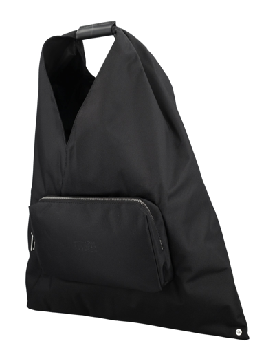 Shop Mm6 Maison Margiela Japanese Classic Medium Bag In Black