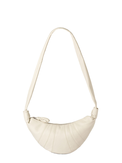 Shop Lemaire Croissant Shoulder Bag In White