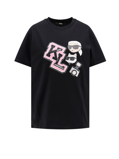 Shop Karl Lagerfeld T-shirt In Black