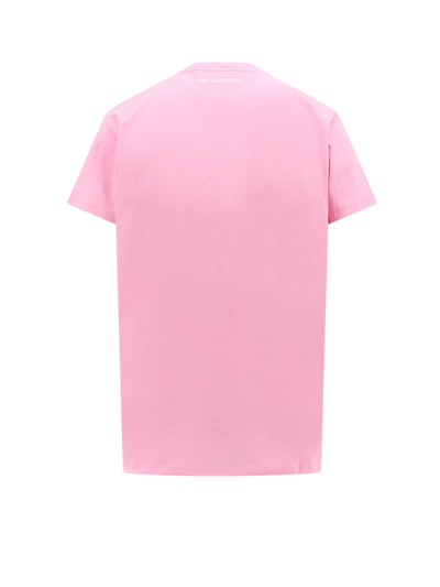 Shop Karl Lagerfeld T-shirt In Pink