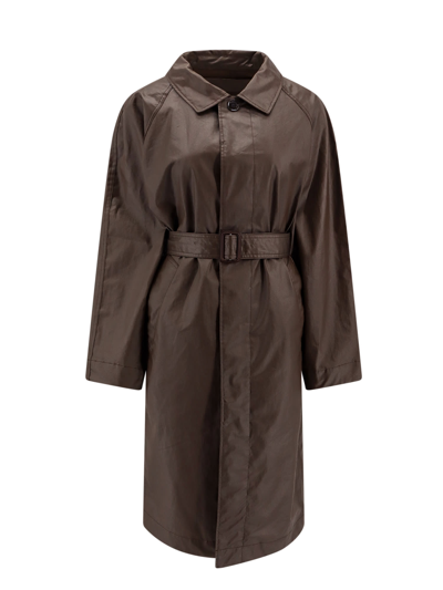 Shop Lemaire Trench In Brown