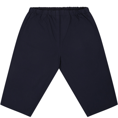 Shop Bonpoint Blue Trousers For Baby Boy