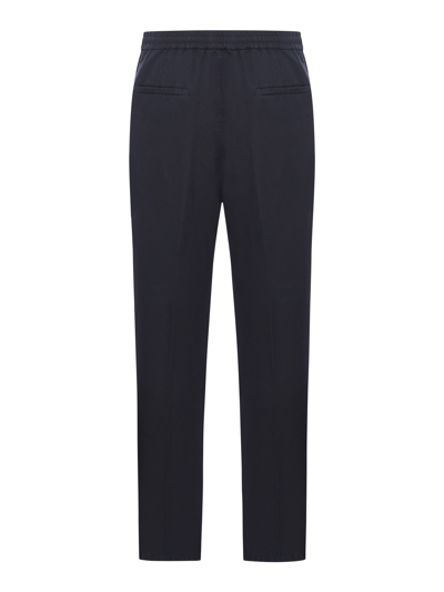 Shop Brunello Cucinelli Dyed Pants In Navy