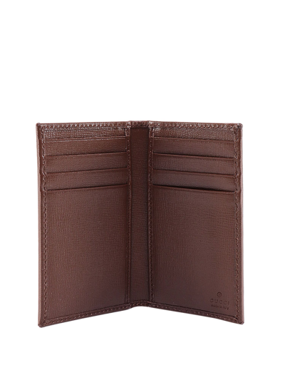 Shop Gucci Card Holder In Brown