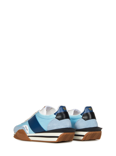 Shop Tom Ford James Sneakers In Light Blue