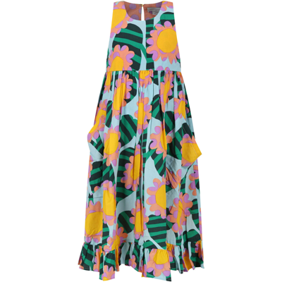 Stella Mccartney Multicolor Dress For Girl In Multicolor