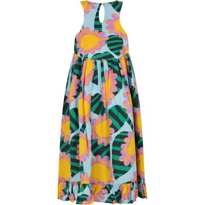 Stella Mccartney Multicolor Dress For Girl In Multicolor