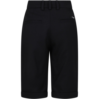 Balmain Black Shorts For Boy In Black