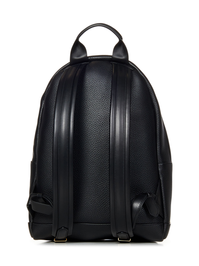 Shop Tom Ford Buckley Backpack In Black