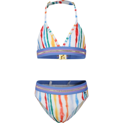 Shop Molo Bikini Bianco Per Bambina In Multicolor