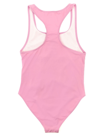 Shop Stella Mccartney Fringed Star One-piece Swimsuit In Pink