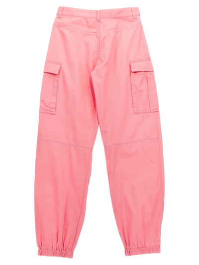 Shop Versace Cargo Pants In Pink