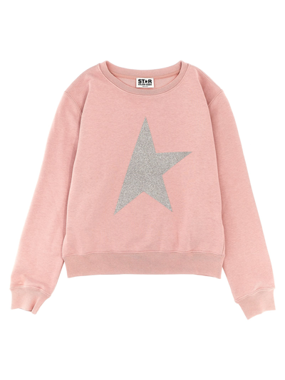 Shop Golden Goose Star Sweatshirt In Pink