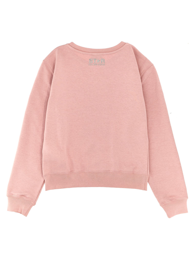 Shop Golden Goose Star Sweatshirt In Pink