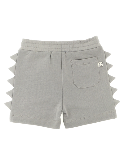 Shop Stella Mccartney Side Detail Shorts In Gray