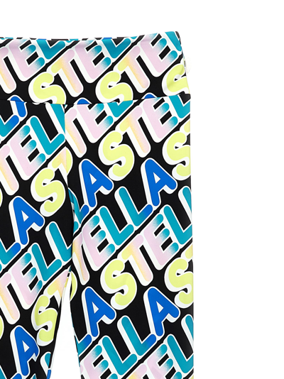 Shop Stella Mccartney Logo Print Leggings In Multicolor