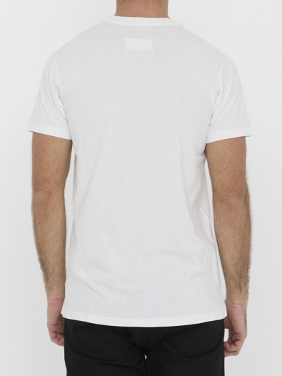 Shop Maison Margiela Reverse Logo T-shirt In White