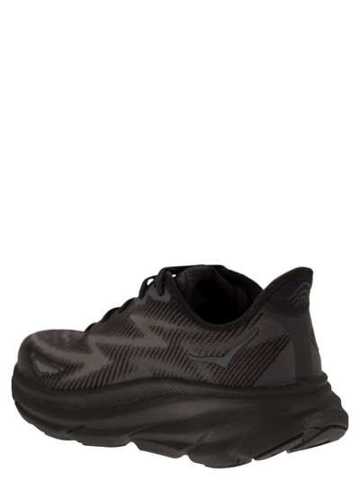 Shop Hoka Clifton 9 - Breathable Sports Shoev In Black