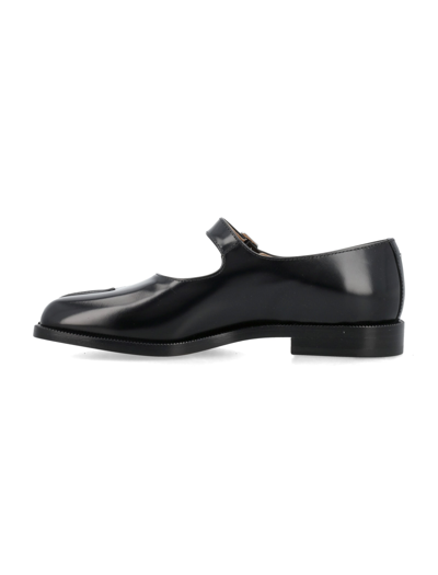 Shop Maison Margiela Tabi Mary-jane Shoes In Black