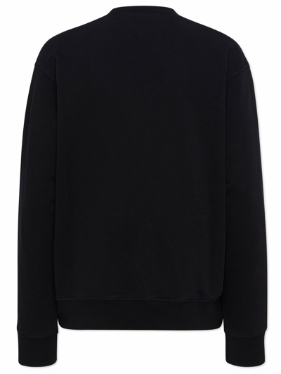 Shop Dsquared2 Crew-neck Top In Cotton Jersey In Nero