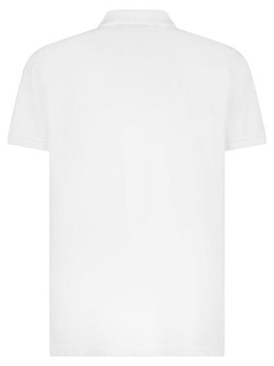 Shop Dsquared2 Cotton Pique Polo Shirt In Bianco