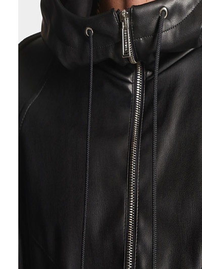Shop Dsquared2 Hybrid Swag Panelled Jacket In Nero