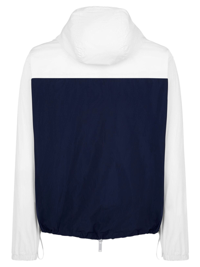 Dsquared2 Red/white/blue Shell Windproof Jacket In Bianco