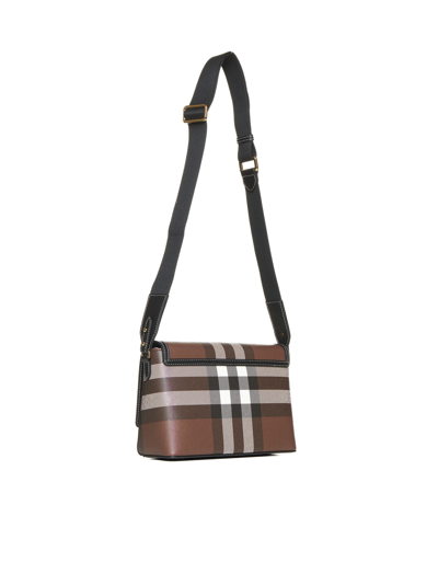 Shop Burberry Shoulder Bag In Dark Birch Brown
