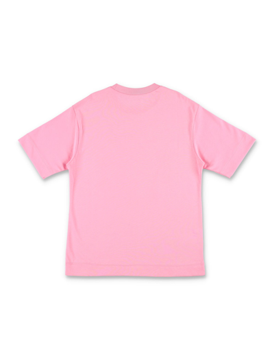 Shop Marni Circle Logo T-shirt In Rose