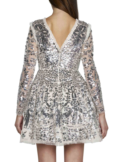 Shop Needle &amp; Thread Dress In Cream Silver