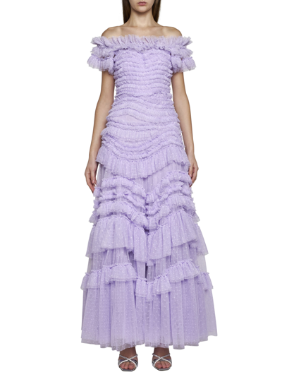 Shop Needle &amp; Thread Dress In Periwinkle Purple