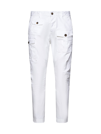 Shop Dsquared2 Pants In White