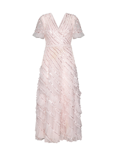 Shop Needle &amp; Thread Dress In Peony Pink