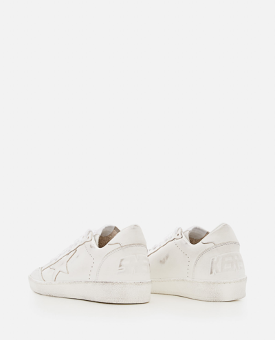 Shop Golden Goose Ballstar Sneakers In White