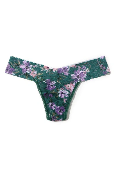 Shop Hanky Panky Print Low Rise Thong In Flowers In Your Hair