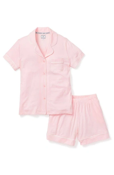 Shop Petite Plume Luxe Pima Cotton Short Pajamas In Pink