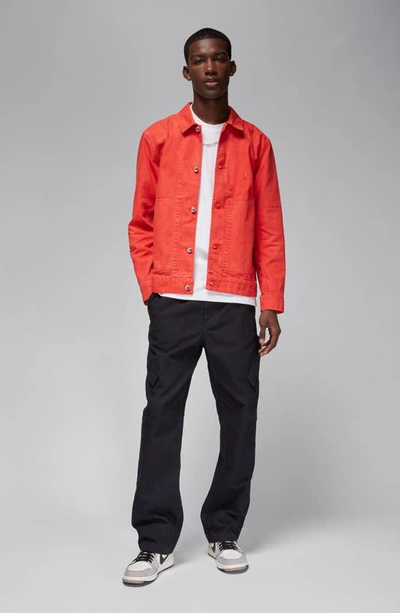 Shop Jordan Essentials Chicago Cotton Jacket In Lobster