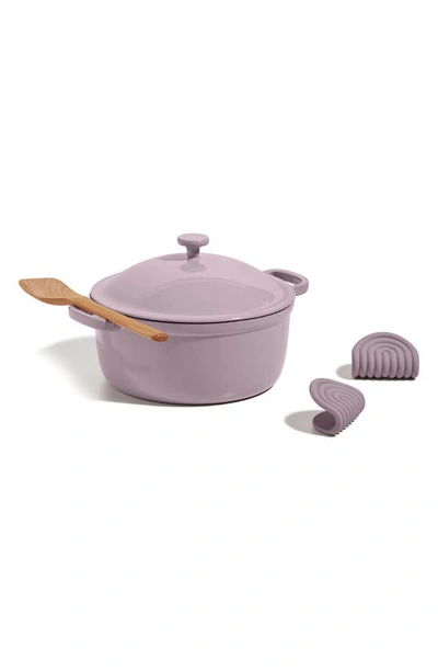 Shop Our Place Cast Iron Perfect Pot In Lavender