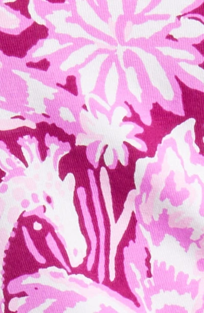 Shop Lilly Pulitzer Lynn Twist Detail Long Sleeve Jersey Dress In Mulberry Wild Ride